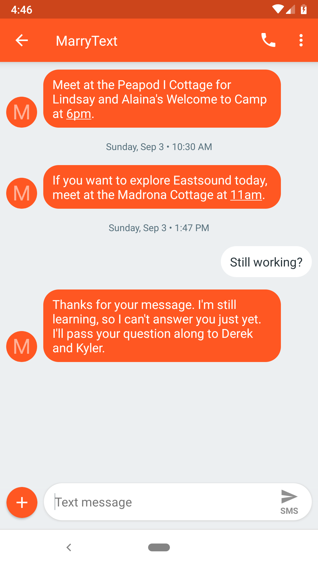 Screenshot of MarryText system architecture.